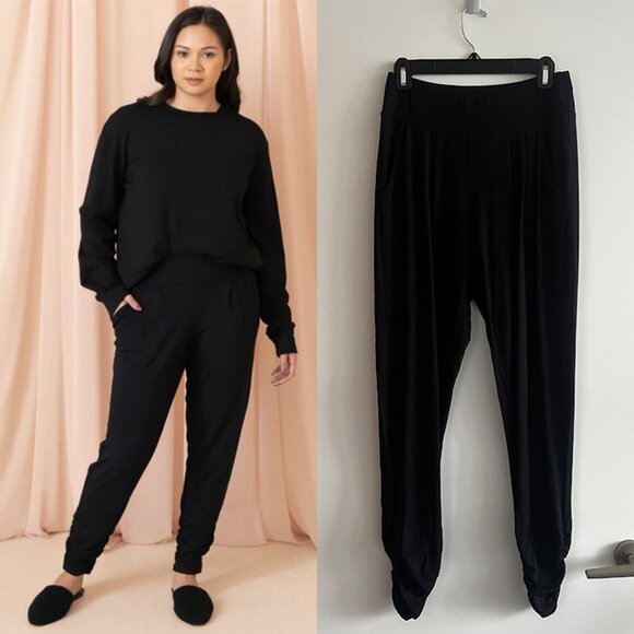 Encircled Dressy Sweatpant Black Size Small - Picture 1 of 15